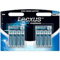AAA batterier (Alkaline) Tecxus - 10-Pack