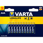 AAA batterier (Longlife) Varta - 10-Pack