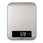 Adler Inox 3174 Køkkenvægt m/LED (1g/10kg)