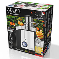 Adler Juicer 1000W (1 liter) Hvid