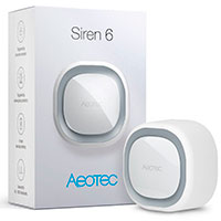 Aeotec Siren 6 Z-Wave Indendrs Sirene (Stikkontakt+Batteri)