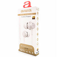 Aiwa ESTM-500WT In-Ear Hretelefoner 1,2m (3,5mm) Hvid