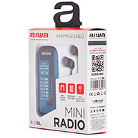 Aiwa R-22BL Mini AM/FM-Radio (3,5mm) Bl