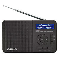 Aiwa RD-40DAB/BK Retro Trdls DAB+ Radio (16 timer) Sort