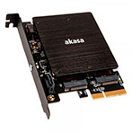 Akasa PCIe Adapter m/RGB (PCIe/M.2 SSD)