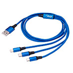 Akyga USB-A Multikabel - 1,2m (micro USB/USB-C/Lightning)