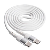 Akyga USB-C Kabel 60W - 1m (USB-C/USB-C) Hvid
