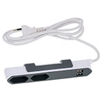 Allocacoc PowerBar USB Strømfordeler m/2 udtag - 1,5m (2xUSB-A)