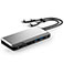 Alogic Dual USB-C Super 10-i-1 Dock 100W (2x4K) Space Grey