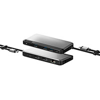 Alogic MX2 Lite USB-C Dual Display Dock (DP/RJ45/USB-A/USB-C/3,5mm)