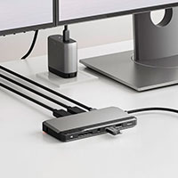 Alogic MX2 Lite USB-C Dual Display Dock (HDMI/RJ45/3,5mm/SD/MicroSD)