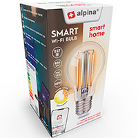 Alpina WiFi Smart LED A60 Pre E27 - 7W (60W)