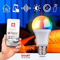 Alpina WiFi Smart LED RGB A60 Pre E27 - 9W (60W)