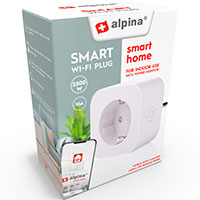 Alpina WiFi Smart Stikkontakt m/Energimler (10A/2300W)