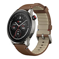 Amazfit GTR 4 Smartwatch - Vintage brun lder