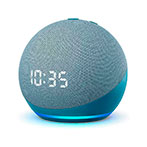 Amazon Echo Dot Smart Højttaler m/ur (4. Gen.) Blå