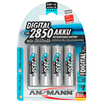 Ansmann 1,2V Genopladelige AA batterier (2650mAh) 4-Pack