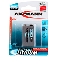 Ansmann 9V E Batteri (Extreme Lithium) 1-Pack