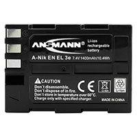 Ansmann A-Nik EN-EL3e Nikon Batteri - 7,4V (1400mAh)