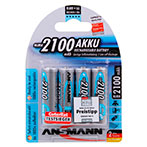 Ansmann Genopladelige AA Batterier (2100mAh) 4-Pack