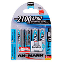 Ansmann Genopladelige AA Batterier (2100mAh) 4-Pack