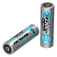 Ansmann Genopladelige AA Batterier (2500mAh) 2-Pack