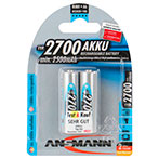Ansmann Genopladelige AA Batterier (2700mAh) 2-Pack
