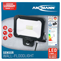 Ansmann WFL1600S LED Projektr m/Sensor 20W (1600lm)