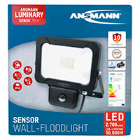 Ansmann WFL2400s LED Projektr m/Sensor 30W (2400lm)