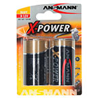 Ansmann X-Power D Batterier - 2-Pack