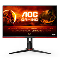 AOC Gaming Q27G2U/BK 27tm LED - 2560x1440/144Hz - VA, 1ms