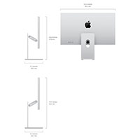 Apple Studio Display 27tm - 5120x2880/60Hz - Nanotexturglas/Justerbar hjde/Tilt