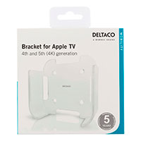 Apple TV vgbeslag (HD/4K gen 1/2/4/5) Transparent - Deltaco