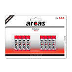 Arcas Alkaline AAA batterier (1,5V) 4+4pk