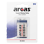 Arcas Super Heavy Duty 9V Batteri (6LR61)