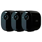 Arlo Essential Spotlight Overvågningskamera (3pk) Sort