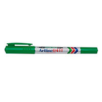 Artline 041T 2-i-1 Permanent Marker (0,4+1,0mm) Grn