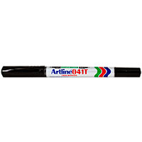 Artline 041T 2-i-1 Permanent Marker (0,4+1,0mm) Sort