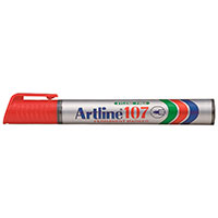 Artline 107 Permanent Marker (1,5mm) Rd