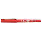 Artline 220 Fineliner Super Fine (0,2mm) Rød