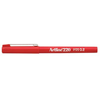 Artline 220 Fineliner Super Fine (0,2mm) Rd