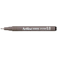 Artline Drawing System Fineliner (0,8mm) Sort