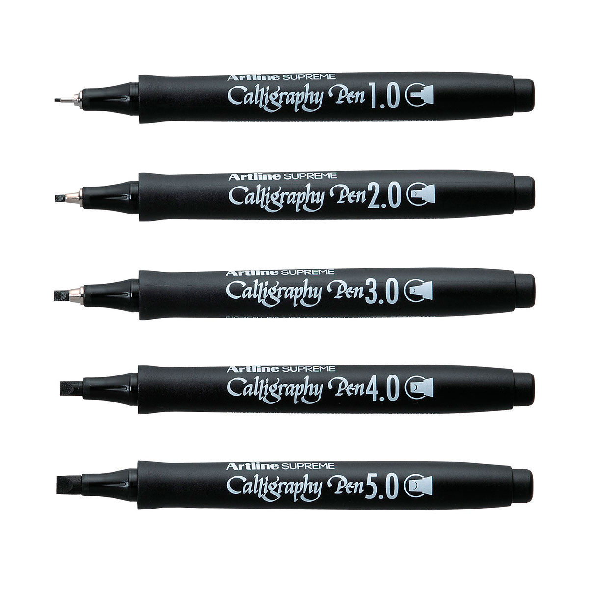 Artline Supreme Kalligrafi Pen 5 stk (1,0-5,0mm)