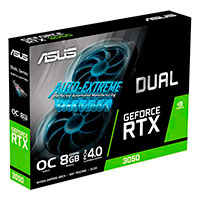 ASUS Dual OC LHR Grafikkort - NVIDIA GeForce RTX 3050 - 8GB GDDR6