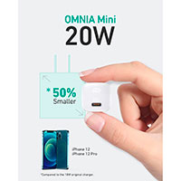 Aukey Omnia Mini USB-C Oplader (20W) Hvid