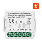 Avatto N-LZWSM01-2 Smart Switch Modul No Neutral (ZigBee/Tuya) 2 kanal