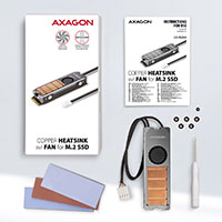 Axagon CLR-M2FAN Kler til M.2 SSD (Heatsink)