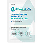 Bactitox Overflade Desinfektion Wipes 80% (Display) 100 stk