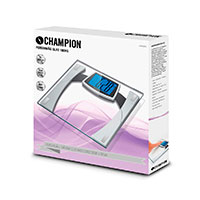 Digital Badevægt m/stor display (180kg) Glas - Champion