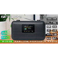 Bærbar DAB+ radio (kompakt) Muse M-118